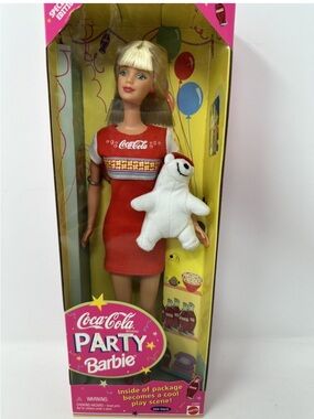 NEW 1998 Coca-Cola Party Barbie Doll Special Edition